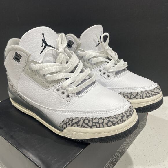 Jordan 3 Retro Hide N' Sneak Size 6.5Y /8W Black Elephant DX6665-100 - Picture 7 of 16